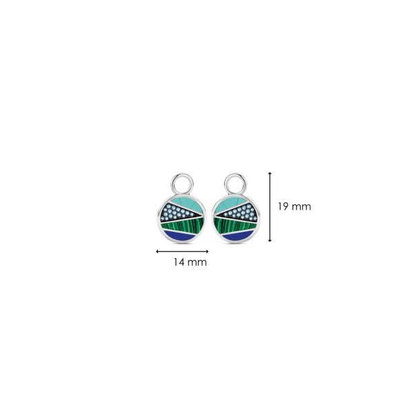 Ti Sento Multi Stone Earring Droppers - Image 3