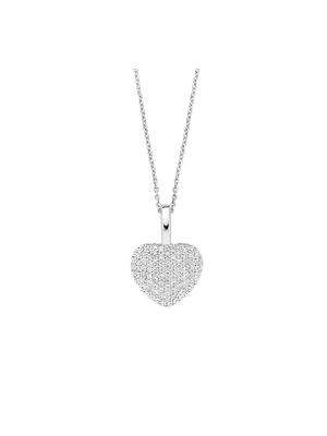 Ti Sento CZ set Heart Pendant