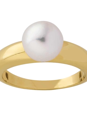 18ct Yellow Gold Akoya Pearl Ring