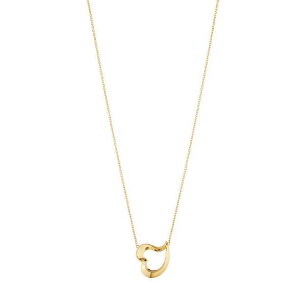 Georg Jensen Gold Leaf Heart Pendant