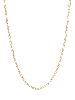 9ct Yellow Gold Paperchain Link Necklace
