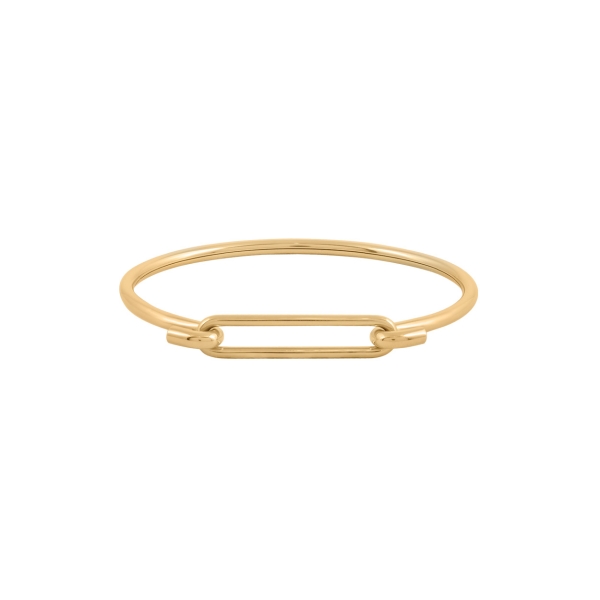 18ct Yellow Gold Over Link Bangle