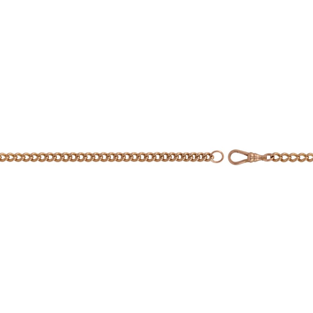 Pre Owned 9ct Rose Gold Curb Bracelet