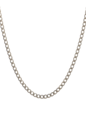 Silver Metric Curb Necklace