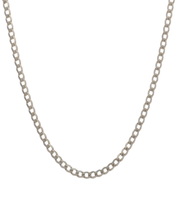 Silver Metric Curb Necklace