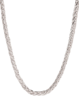 Hand Made Silver Spiga Necklace