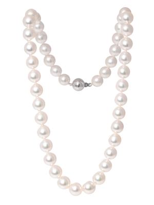 18ct White Gold Akoya Pearl Necklace