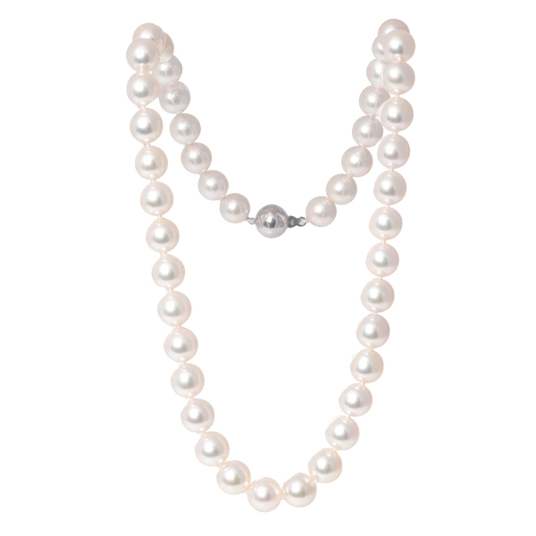 18ct White Gold Akoya Pearl Necklace