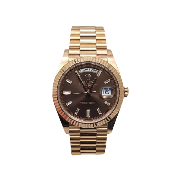 Pre Owned 18ct Rose Gold Rolex Day-Date
