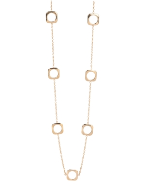 9ct Yellow Gold Square Link Chain Necklace