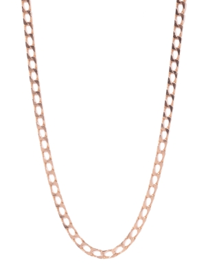 Pre Owned 9ct Rose Gold Filed Curb Chain