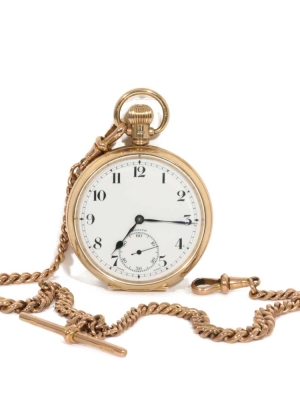 Pre Owned 9ct Gold Zenith Pocket Watch