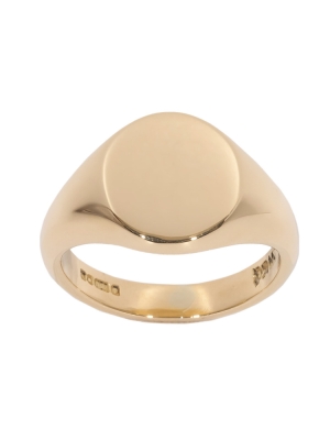 Pre Owned 18ct Yellow Gold Ladies Signet Ring