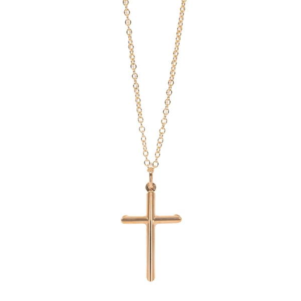 9ct Yellow Gold Plain Cross