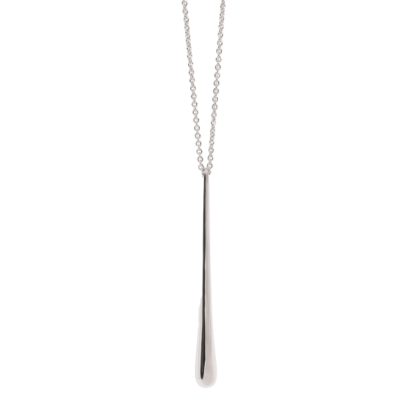 Silver Long Drop Pendant