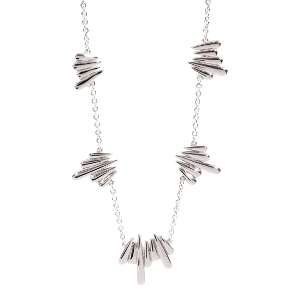 Silver Shard Long Necklace