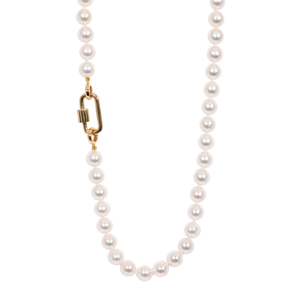 18ct Yellow Gold Akoya Pearl Necklace