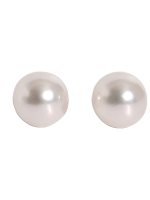 9ct Yellow Gold Akoya Pearl Stud Earrings