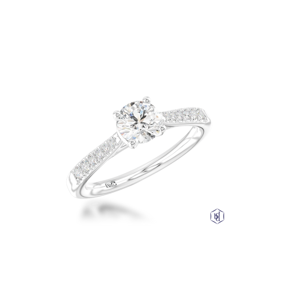 Skye Classic Round 0.87ct G SI1 Diamond ring