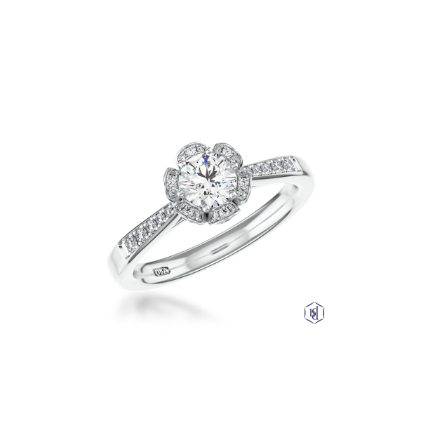 Memoire Belle Isle 0.58ct F SI1 Diamond ring