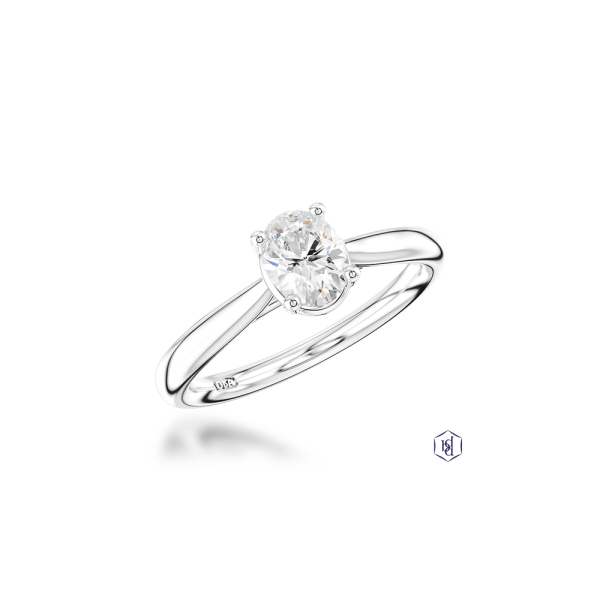 Classic Oval 0.80ct G VS2 Diamond ring