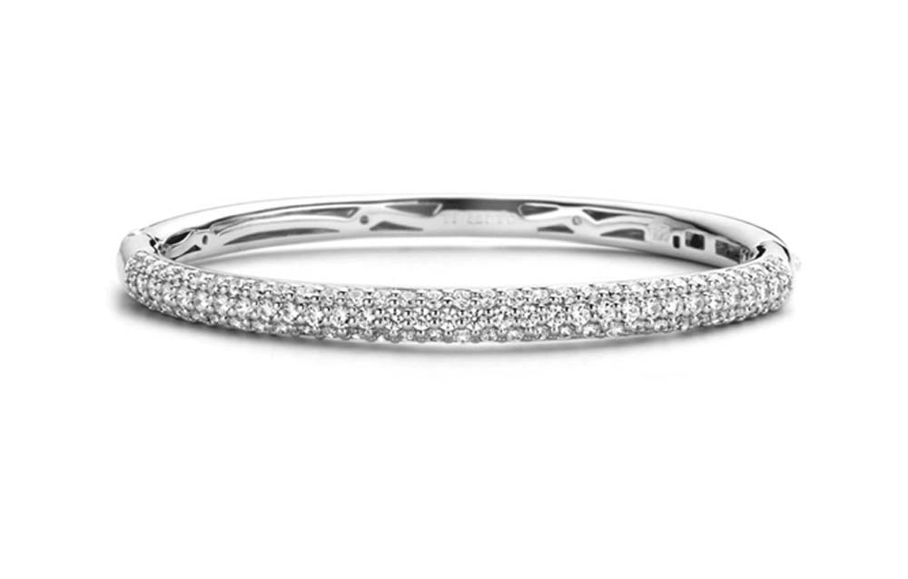 Ti Sento Pave CZ set Bangle