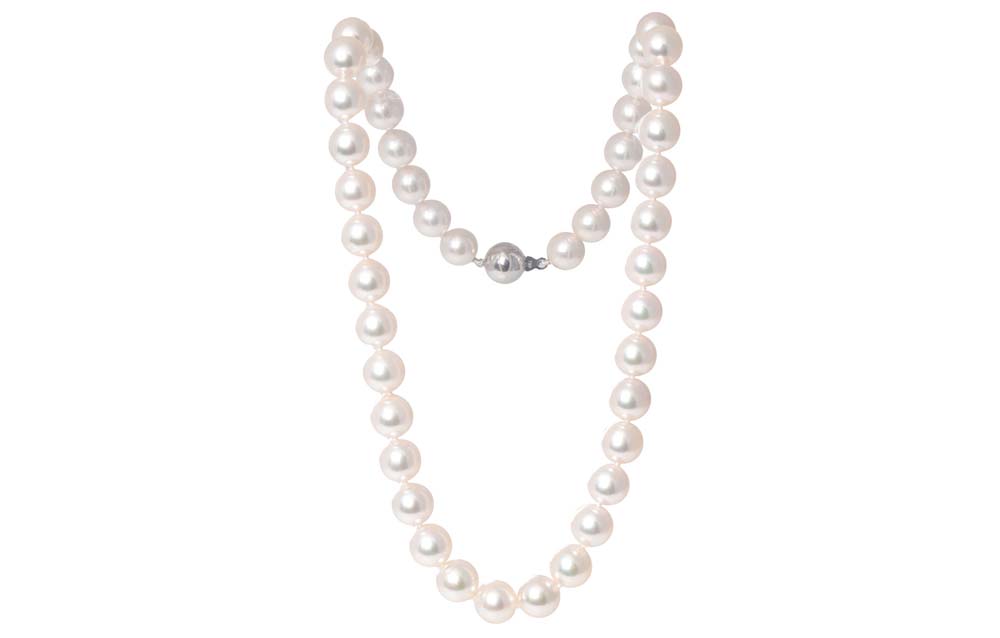 18ct White Gold Akoya Pearl Necklace