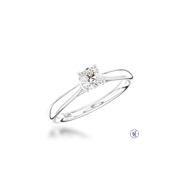 Petite Open Tulip 0.20ct F VS Diamond ring