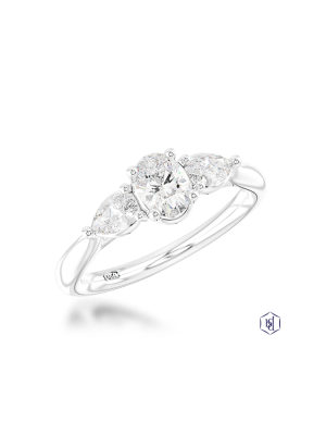 Florentine Oval 0.52ct E SI1 Diamond ring