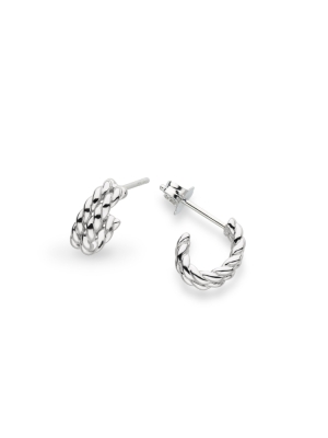 Kit Heath Marina Rope Stud Hoop Earrings