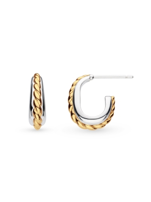 Kit Heath Marina Rope Band Golden Hoop Earrings