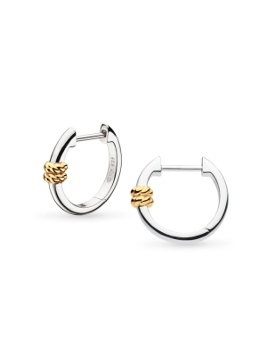 Kit Heath Marina Rope Bar Golden Hinged Hoop Earrings