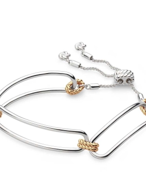 Kit Heath Marina Rope Bar Link Golden Toggle Bracelet