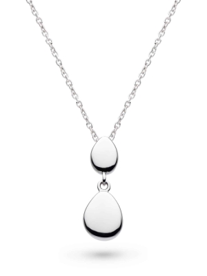 Kit Heath Pebbles Twin Droplet Necklace