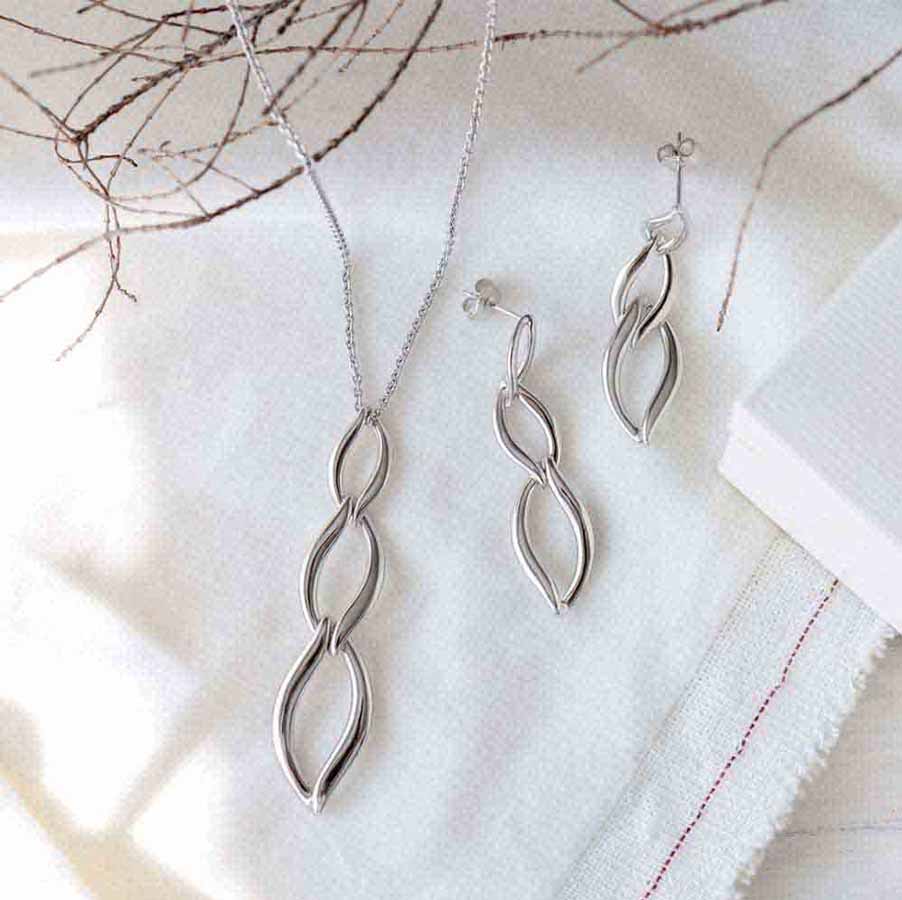Kit-Heath-Entwine-Twine-necklace-drop-earrings