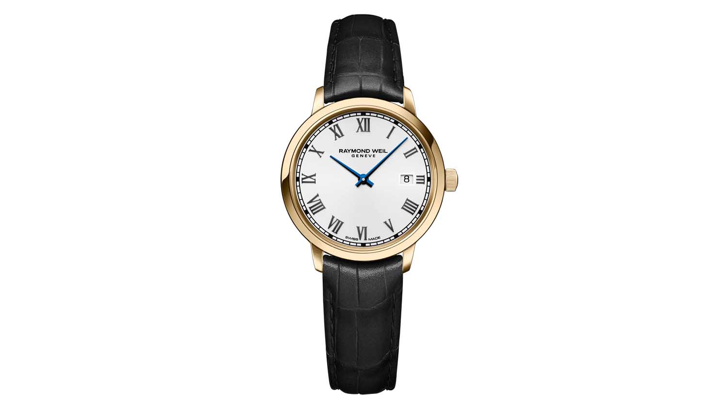 Raymond Weil Toccata Ladies Gold PVD Leather Quartz Watch, 29 mm