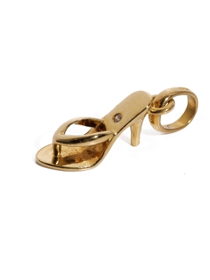Pre Owned 18ct Gold Stiletto Pendant / Charm