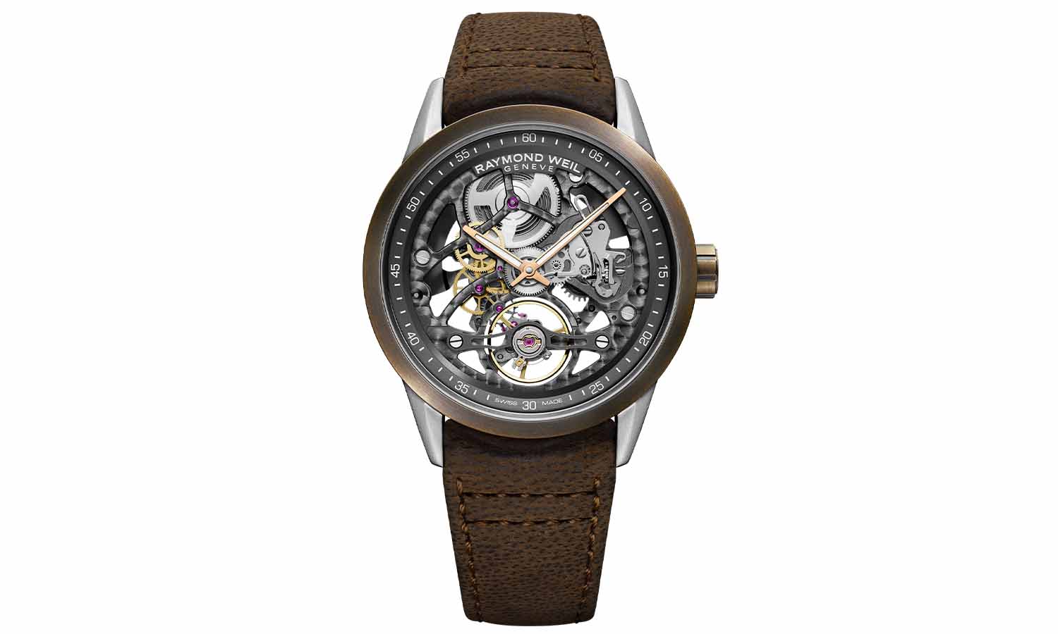 6.42mm Raymond Weil Freelancer RW1212 Skeleton watch