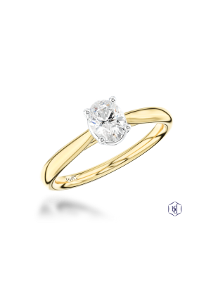 Classic Oval 0.51ct D VS1 Diamond ring