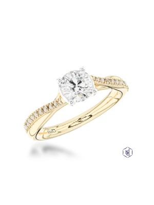 Skye Twist 0.84ct G SI1 Diamond ring