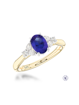 Amara Oval 0.80ct Sapphire ring