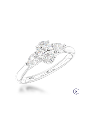 Florentine Oval 0.82ct G VS1 Diamond ring