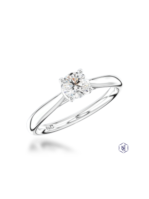 Open Tulip 0.31ct F VS2 Diamond ring