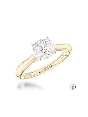 Open Tulip 1.01ct E SI1 Diamond ring