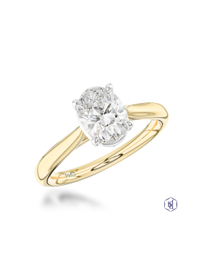 Classic Oval 1.01ct G SI1 Diamond ring
