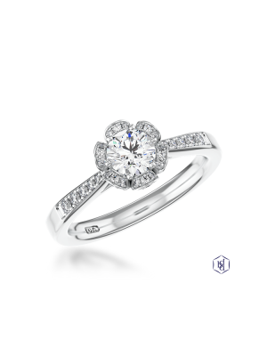Memoire Belle Isle 0.58ct F SI1 Diamond ring