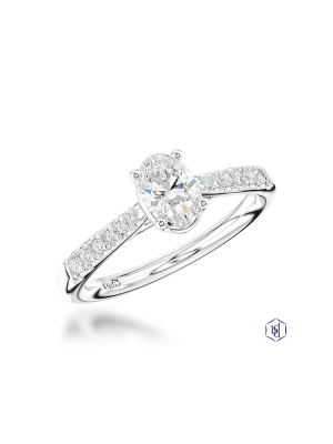 Skye Classic Oval 0.60ct F SI1 Diamond ring