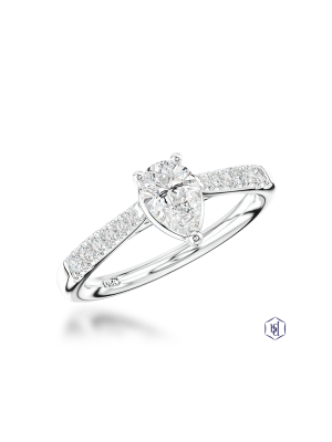 Skye Classic Pear 0.65ct G VS2 Diamond ring