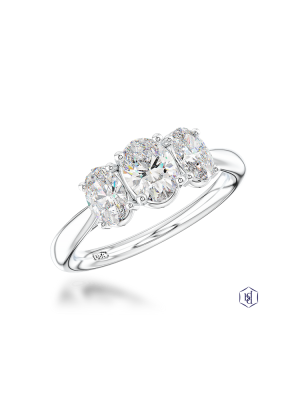 Florentina Oval 0.93ct E SI1 Diamond ring
