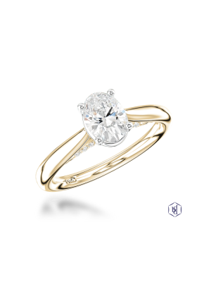 Oxford Oval 0.80ct E VS2 Diamond ring